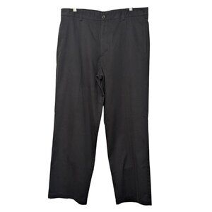 Izod Men's Dress Pants, Black, Size 36/30, Lightweight Soft Corduroy Feel